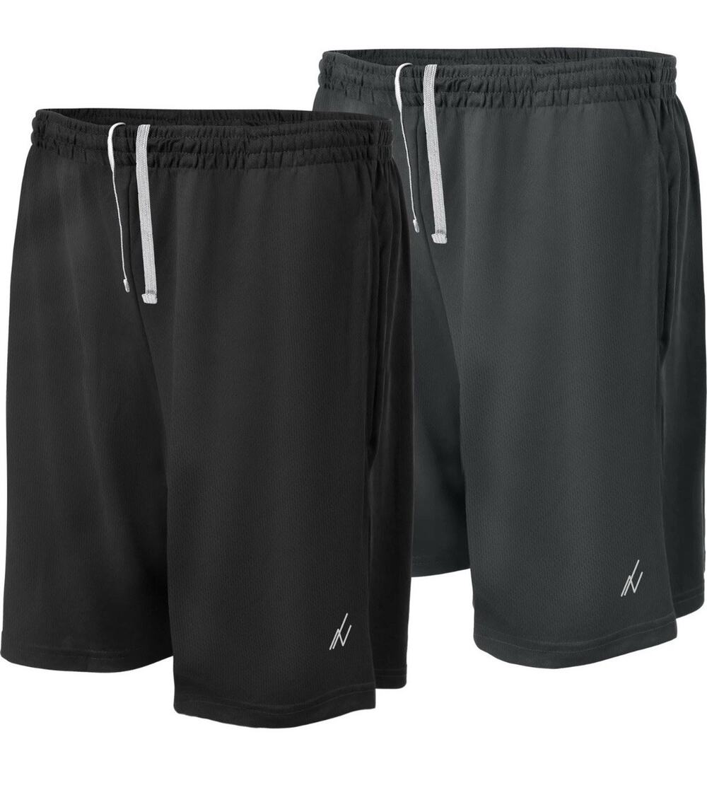 NY Threads Mens Athletic Shorts 2 Pack Quick Dry Lightweight Running Workout...